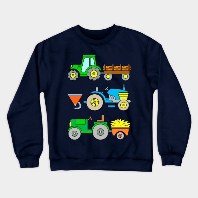 Tractor Kids Crewneck Sweatshirt by samshirts